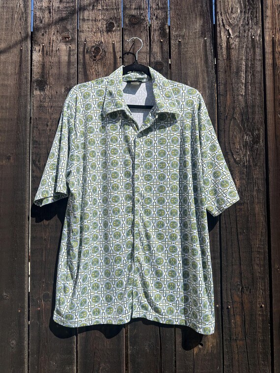 90s tiny dragon button up - image 6