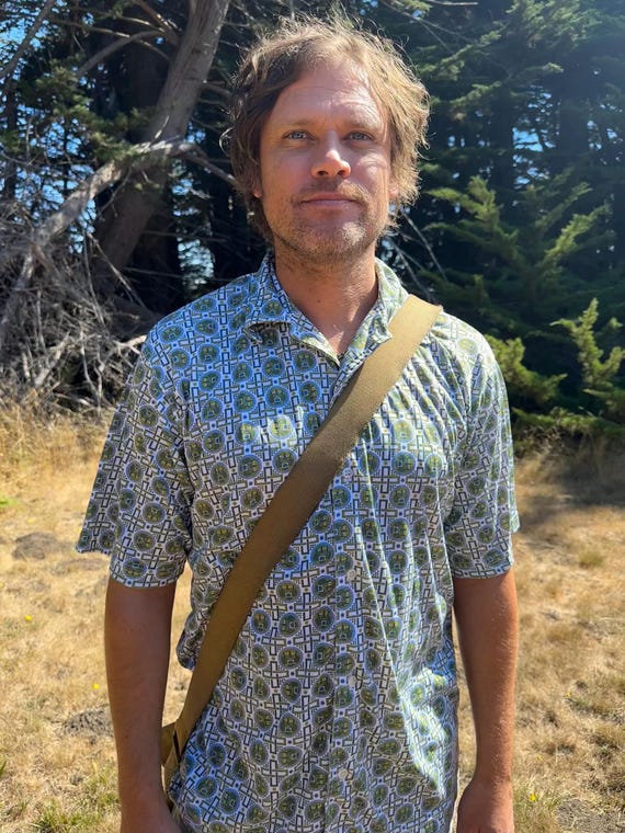 90s tiny dragon button up - image 1