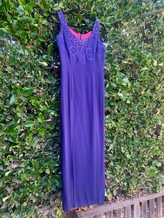 90s purple dress - image 9