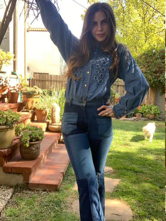 70s Wrangler:  Western Wear Jean button up