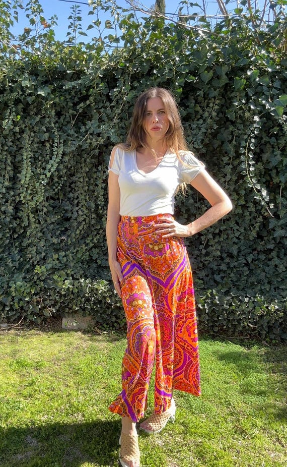 70s psychedelic palazzo pants
