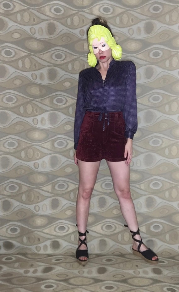 Too hot too handle: 70's velvet hot pants