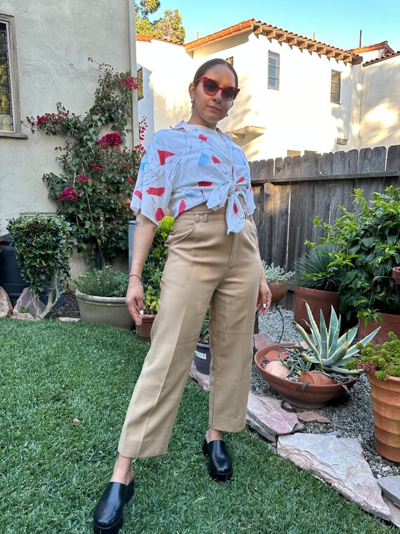 80s abstract button down - image 5