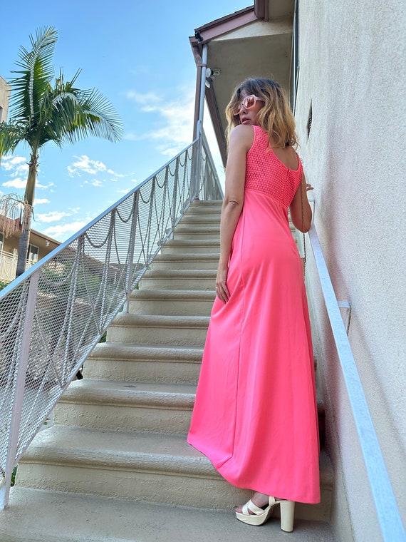 70s pink on pink maxi - image 7