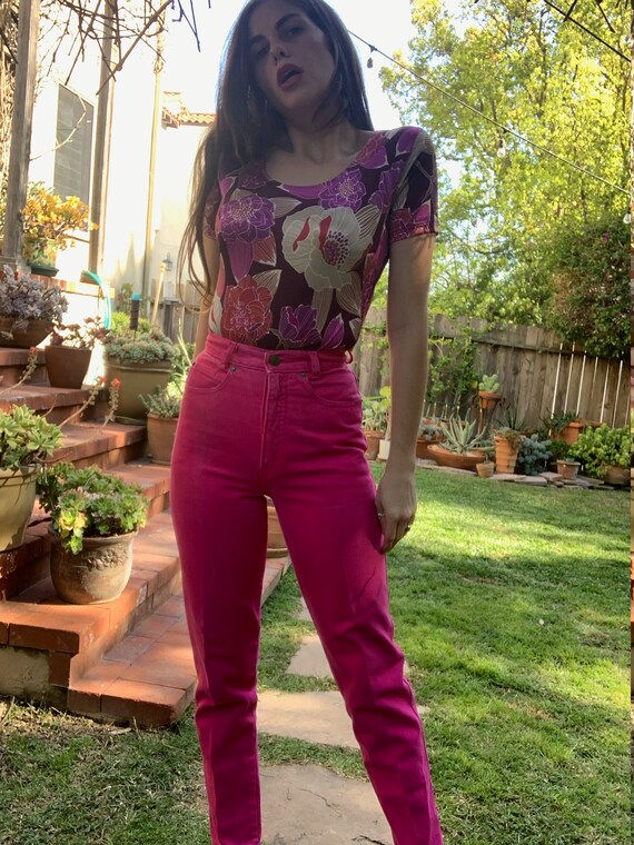 80's High Waisted Hot Pink HOT Pants 