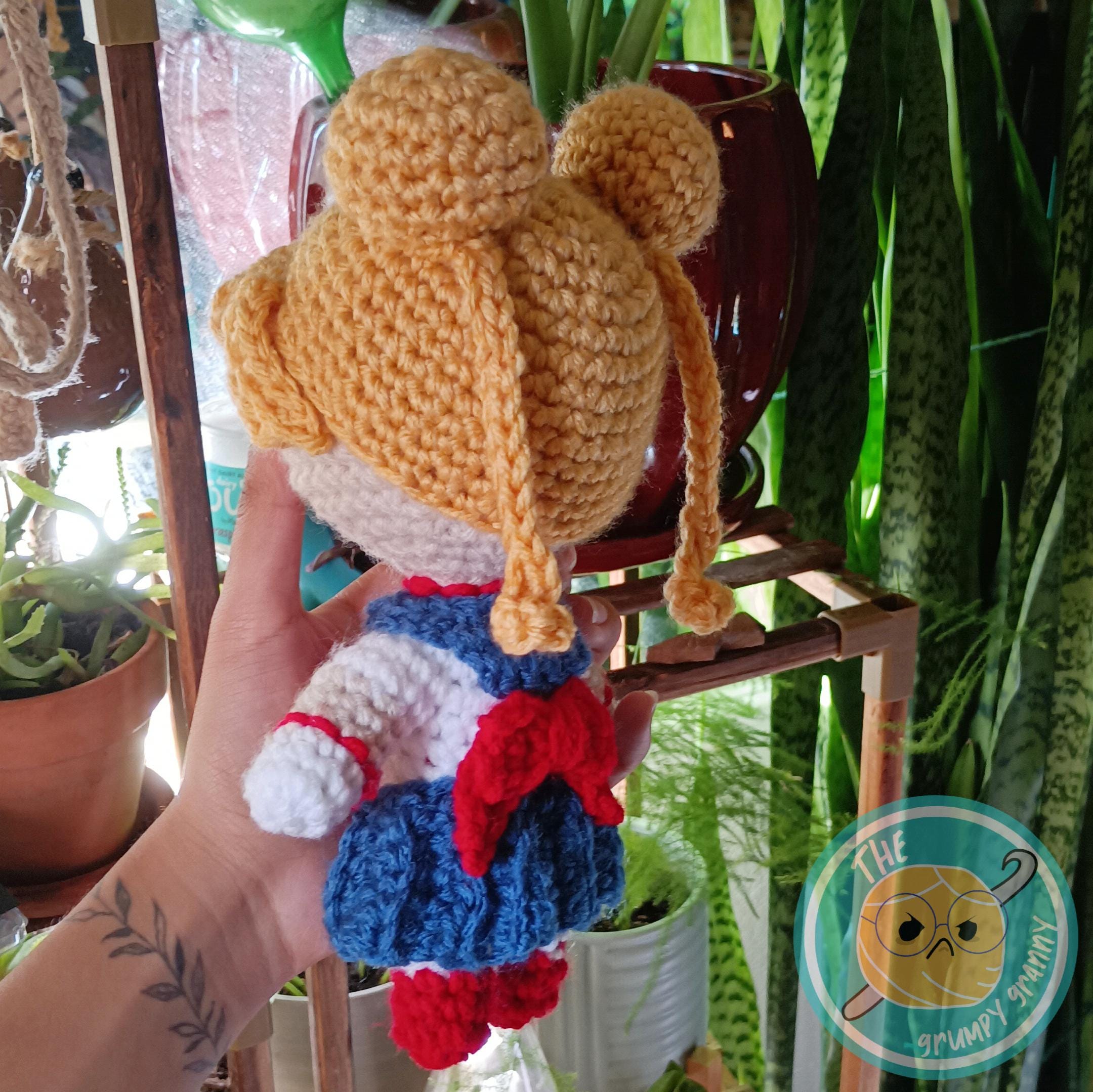 Lil Usagi Kawaii Magic Girl Crochet Amigurumi Doll  // Anime // moon queen // cute // friendship // Sailor Sugoi Gifts // Fandom Merch// - Thumbnail 2