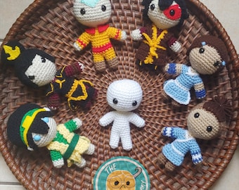 Klasyczny wzór na szydełkową bazę dla lalki amigurumi // Pluszowa zabawka Chibi szydełkowa 7'' bez szycia // Zrób to sam // Postać OC DND