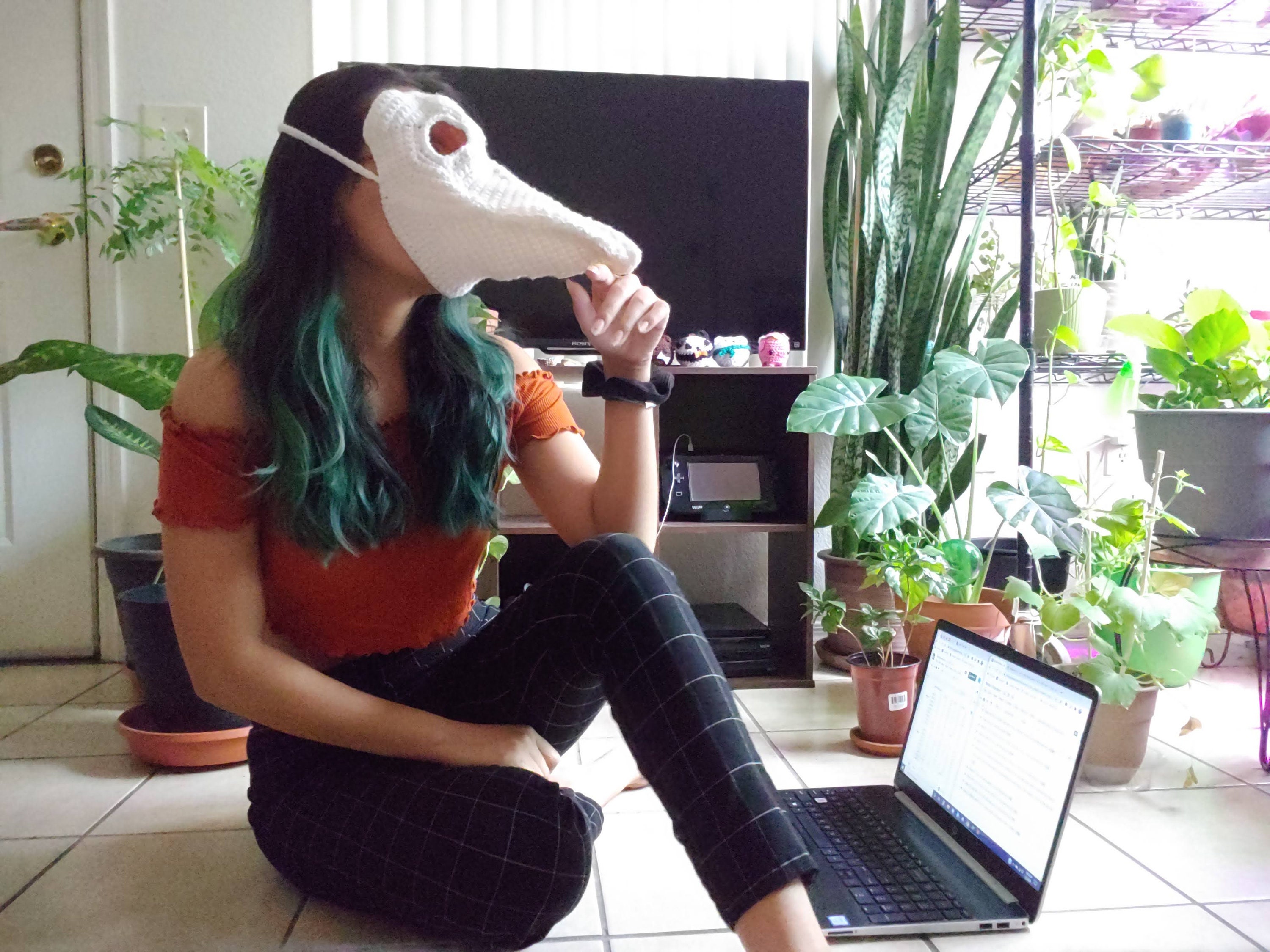 Crochet Plague Mask PDF Pattern // Bubonic Plague Doctor Etsy