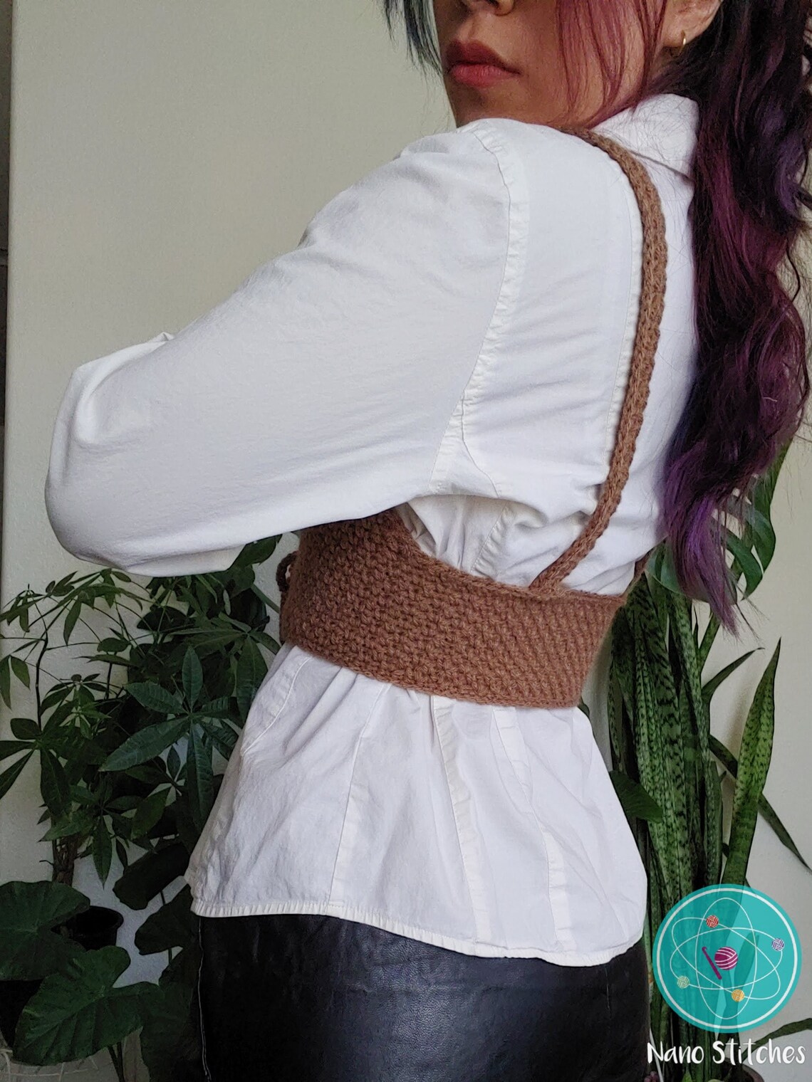 Underbust Crochet Corset PDF Pattern // Corset With Shoulder Etsy