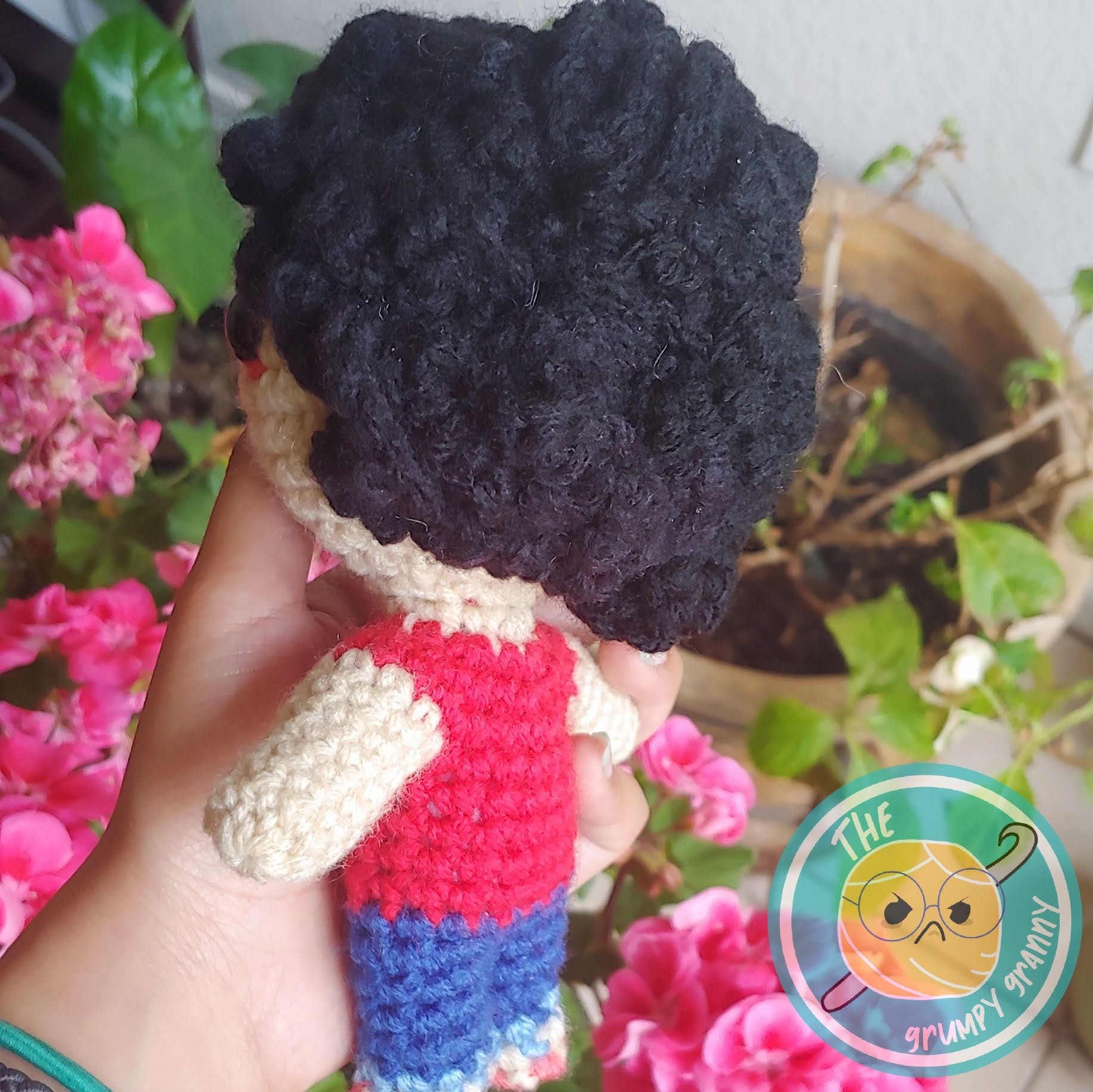 Curly Hair Tutorial for Amigurumi Crochet PDF Pattern// Build Ami Series // 4'' Chibi Plush Doll // DIY - Thumbnail 5