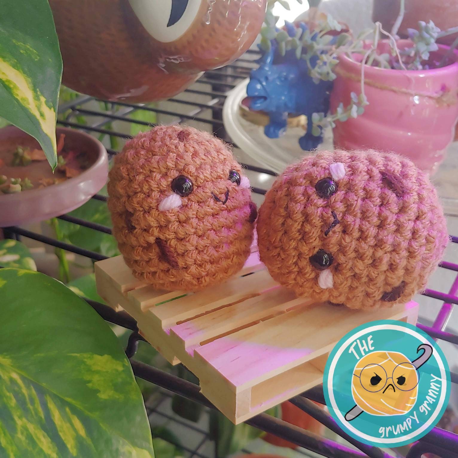 PDF Crochet Tater Potato Amigurumi Plush PATTERN / DIY Stress Ball Cute Toy / Kawaii / Handmade / Vegetarian Vegan Gift / Nursery Decor - Thumbnail 2