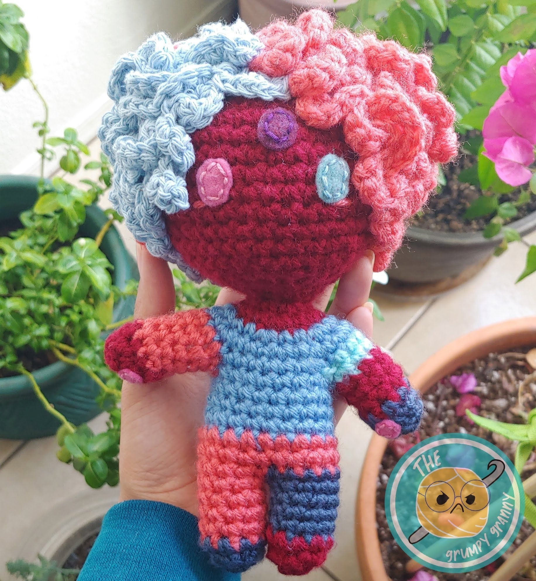 Curly Hair Tutorial for Amigurumi Crochet PDF Pattern// Build Ami Series // 4'' Chibi Plush Doll // DIY