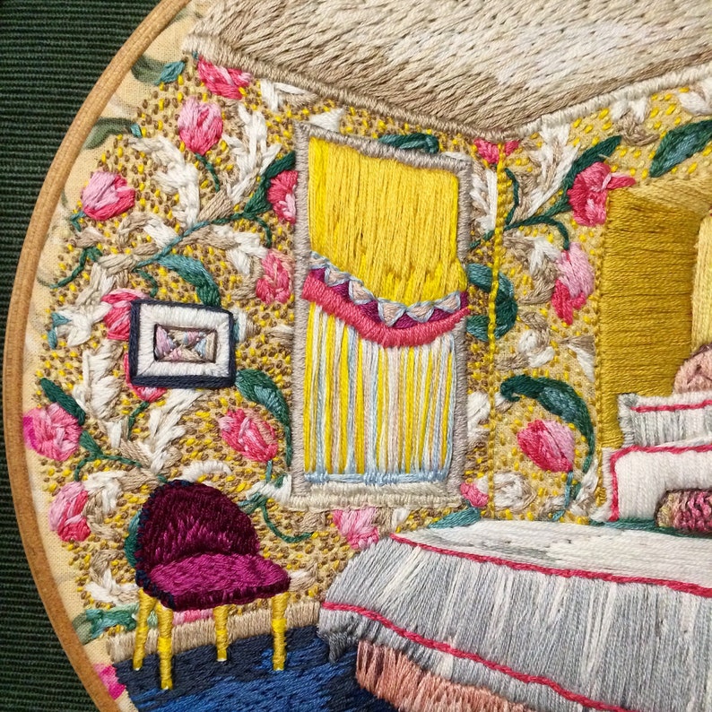 дерзкая вышивка. шедевры ручной вышивки. современная вышивка. шедевры живописи в вышитой миниатюре. вышивка на 18 лет.