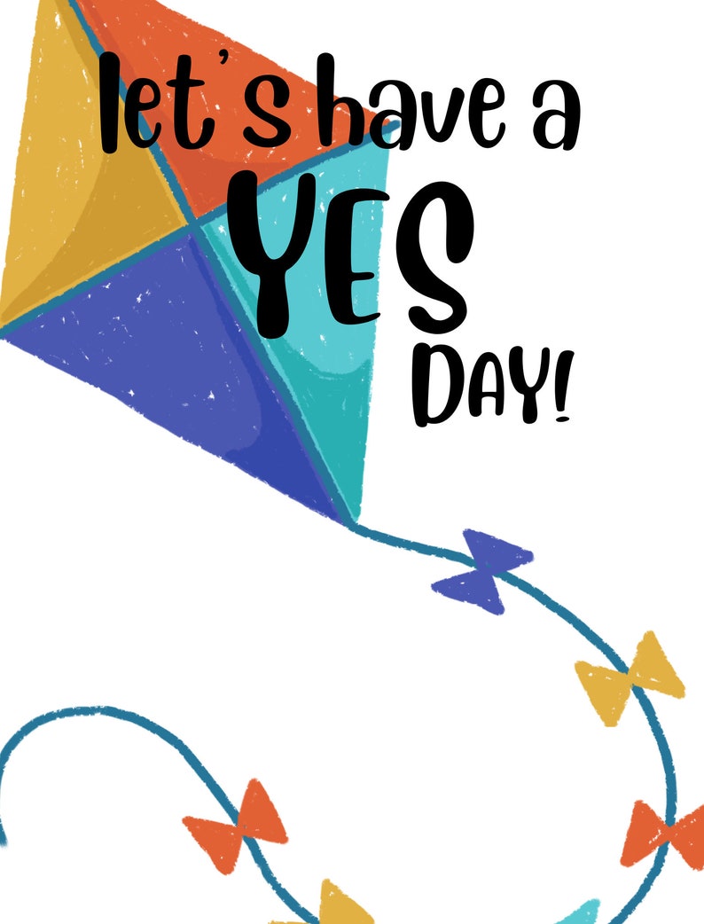 Let's Have A Yes Day Family Fun, Printable, Gift, Yes Day Etsy