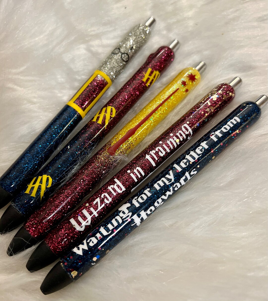 HP Inspired Ink Joy Gel Pens, Glittered, Refillable, Pens, Black Ink