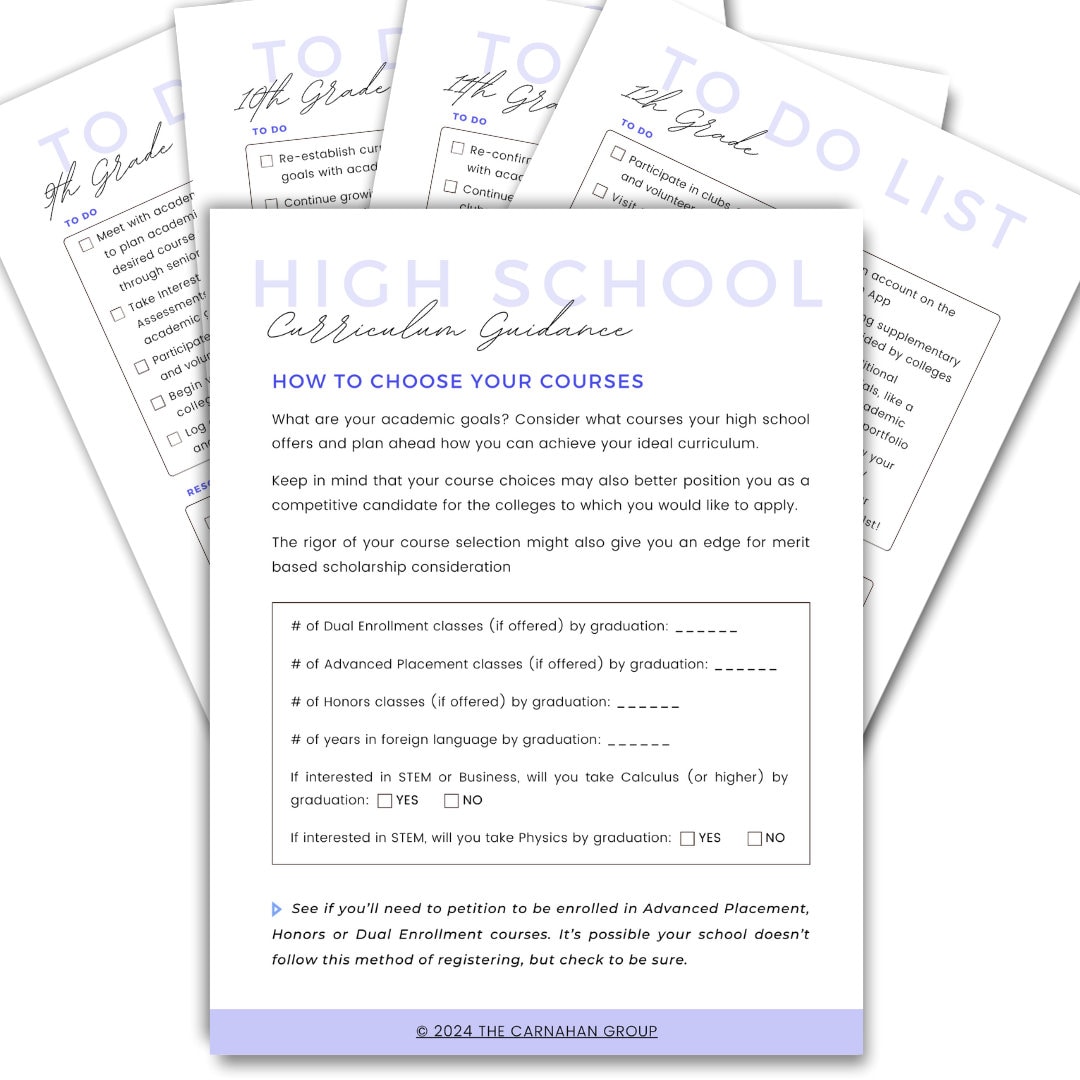 The College Admissions Planner - Etsy