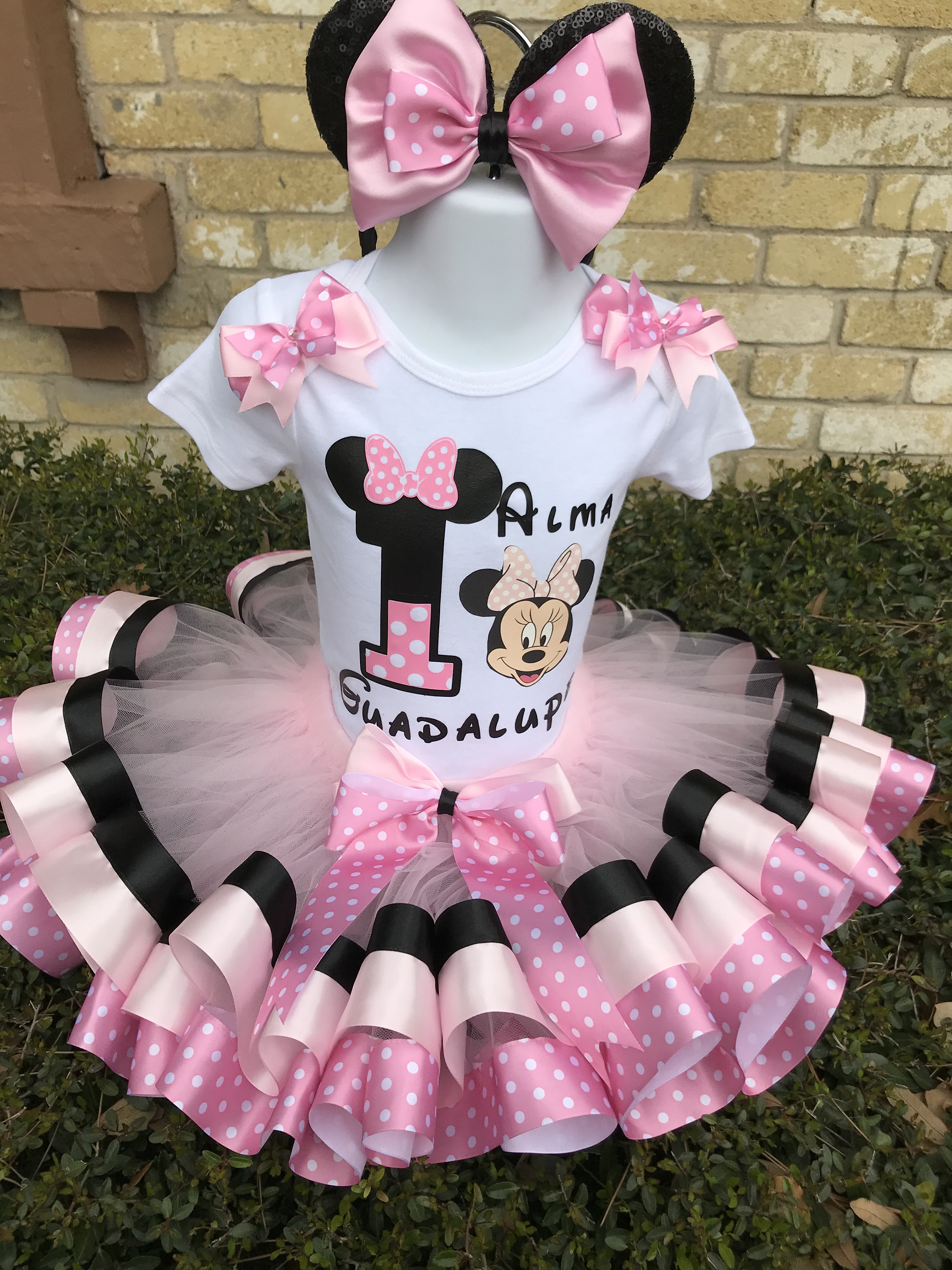 Pink and Gold Minnie Mouse 2nd Birthday Dress - Etsy