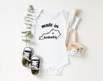 Someone Loves Me In Kentucky One Piece Shirt Long Distance Kentucky Baby Bodysuit Kentucky Newborn Gift Clothes Somebody Cute KY Outfit