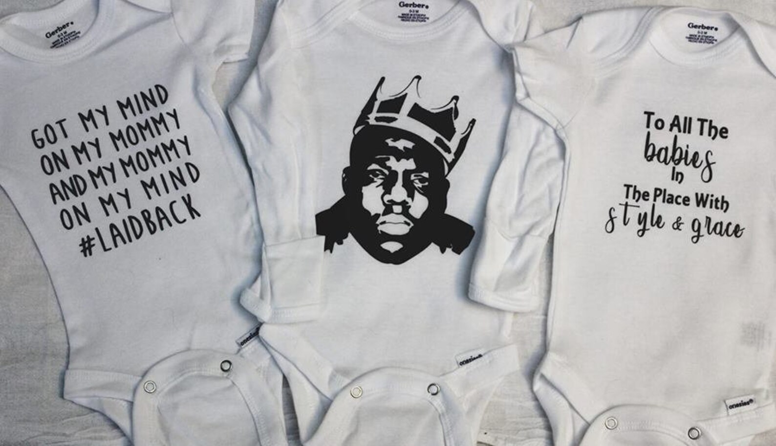 Biggie Smalls Baby Onesies® SET Baby Shower Gift Got My Mind Etsy