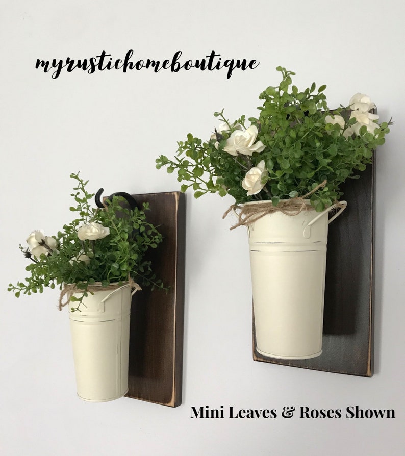 Decoracion De Pared Rustica Plantador Colgante Con Etsy