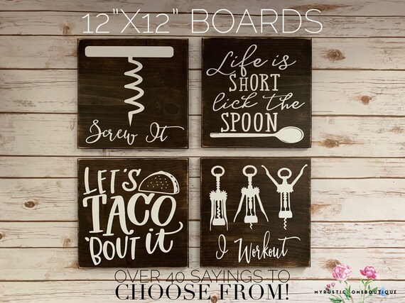 Kitchen Decor Funny Kitchen Signs Baker Decor Rustic Decor Etsy