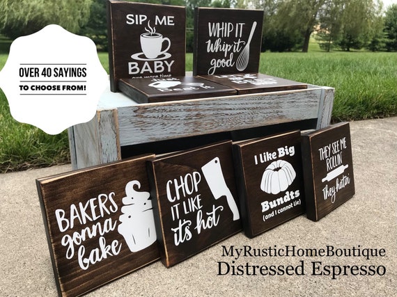 Funny Kitchen Signs Kitchen Signs Rustic Home Decor Rustic Etsy