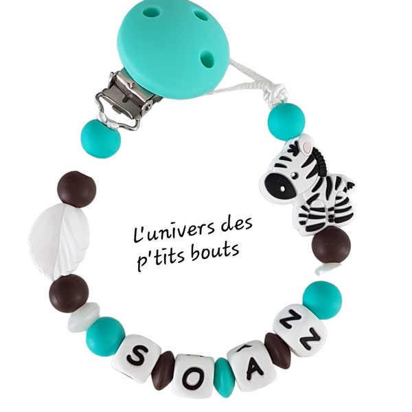 Zebra Pacifier Clip - Etsy