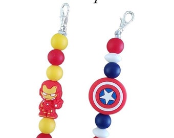 Porte clés silicone marvel