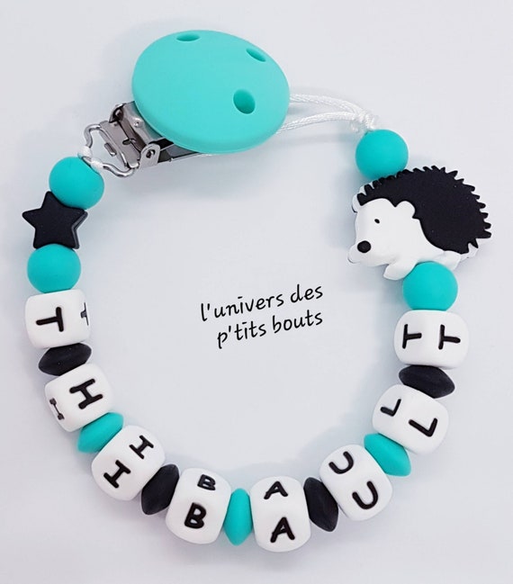Personalized silicone pacifier best sale clip