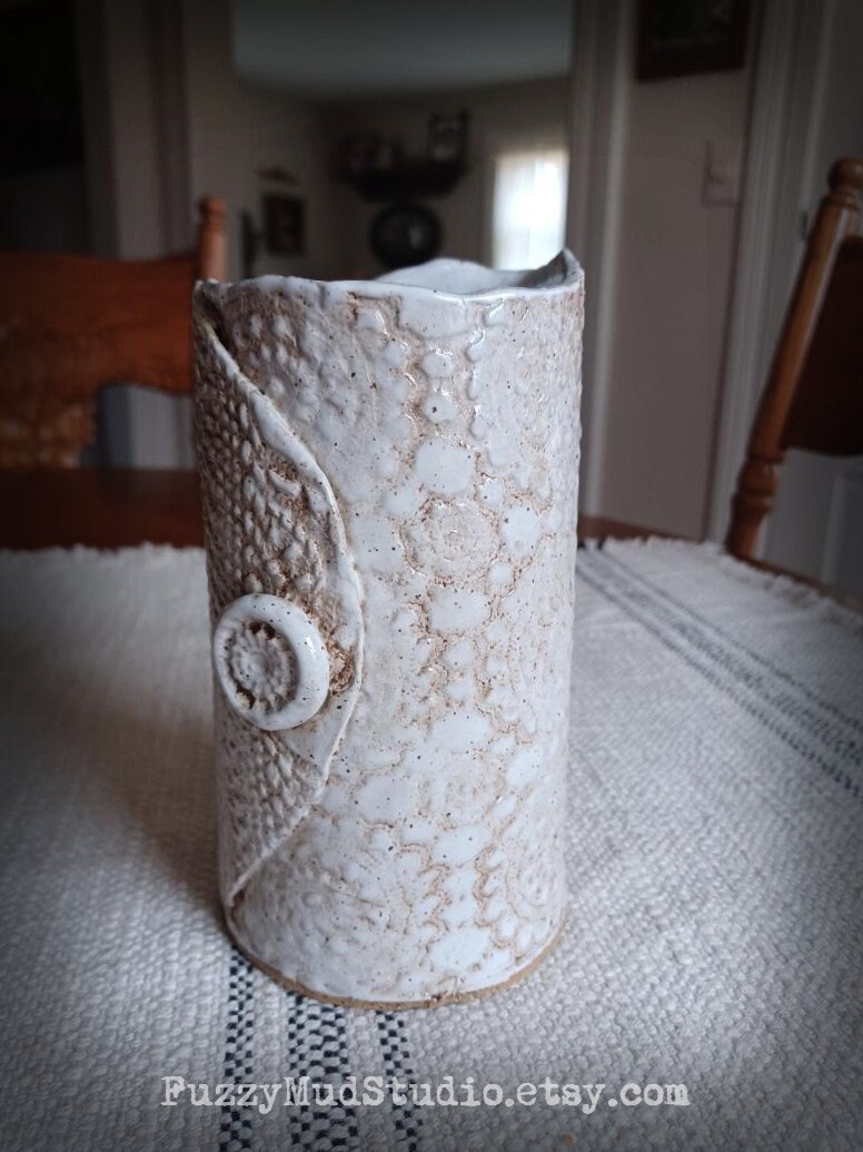 Handmade Pottery Handleless Pitcher Pottery Carafe Flower Vase Etsy