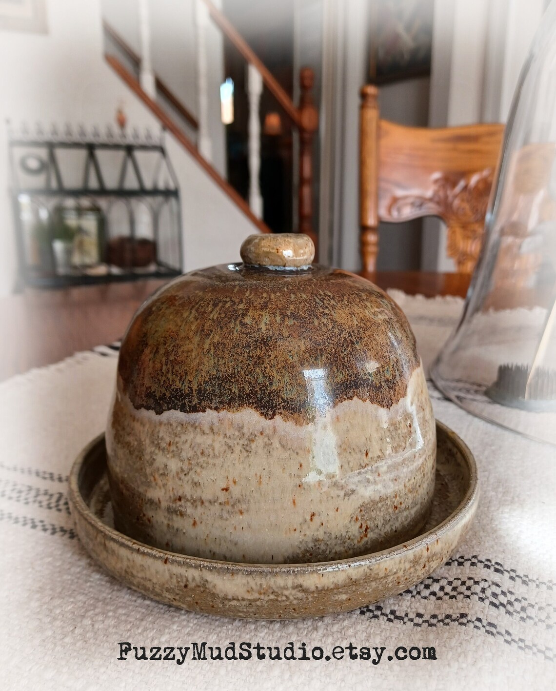 Handmade Pottery Cheese Dome Pottery Butter Dish Floral Etsy