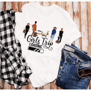 Girls Trip In Progress Sublimation Divas Melanin Best Friends Girls Getaway Ladies Sisters Sistahs PNG