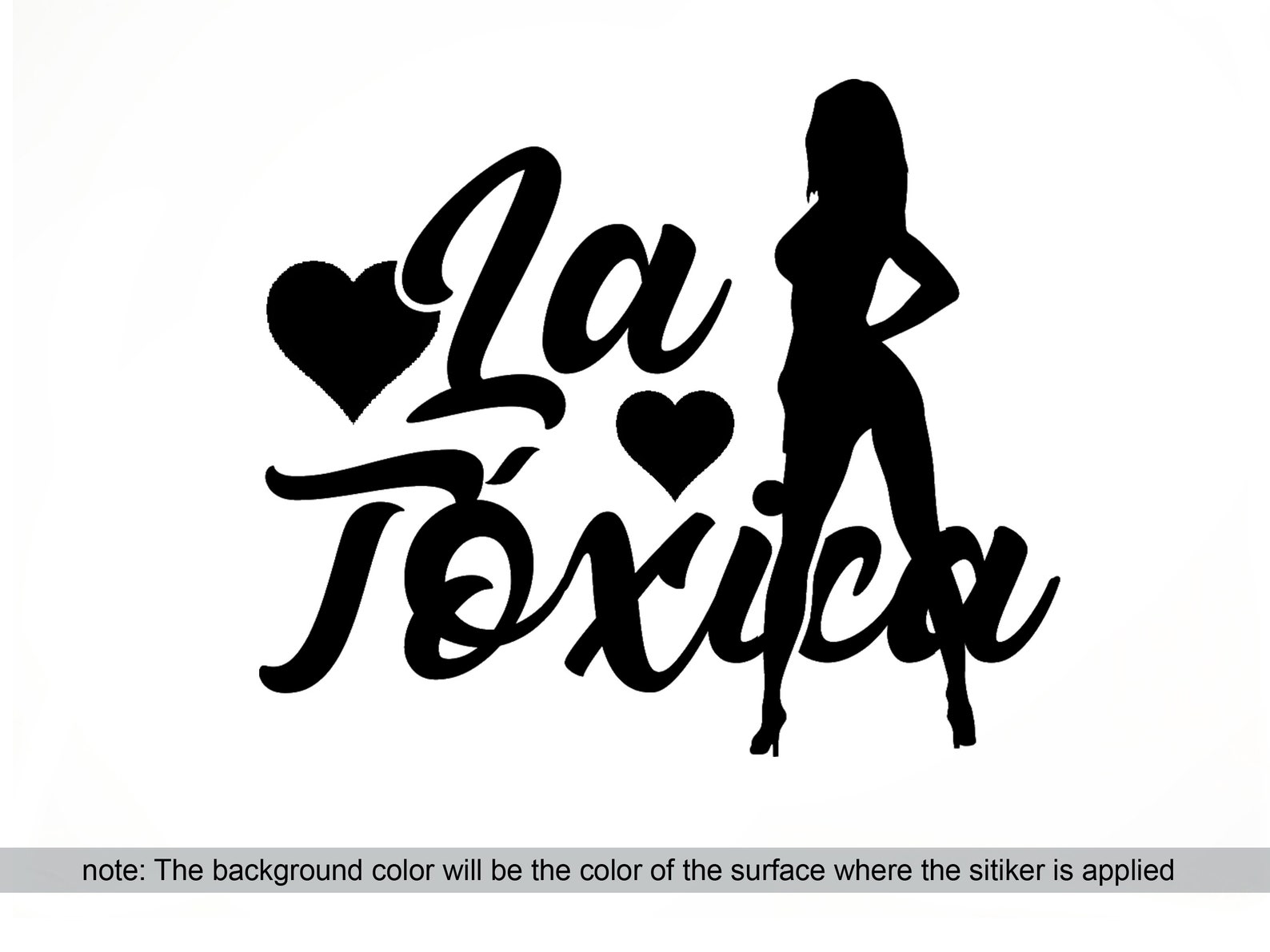 LA TOXICA vinyl sticker / choose color and size /decal / Etsy