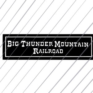 Big Thunder Mountain SVG file for Cricut