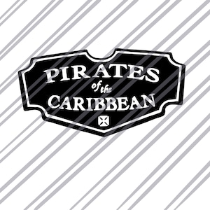 Pirates of the Caribbean SVG file for Cricut