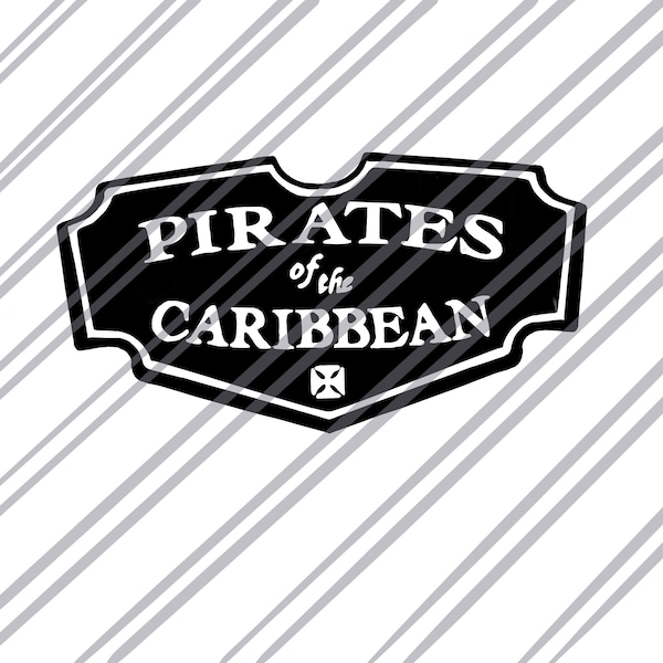 Pirates of the Caribbean SVG file for Cricut