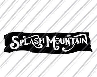 Splash Mountain SVG file for Cricut