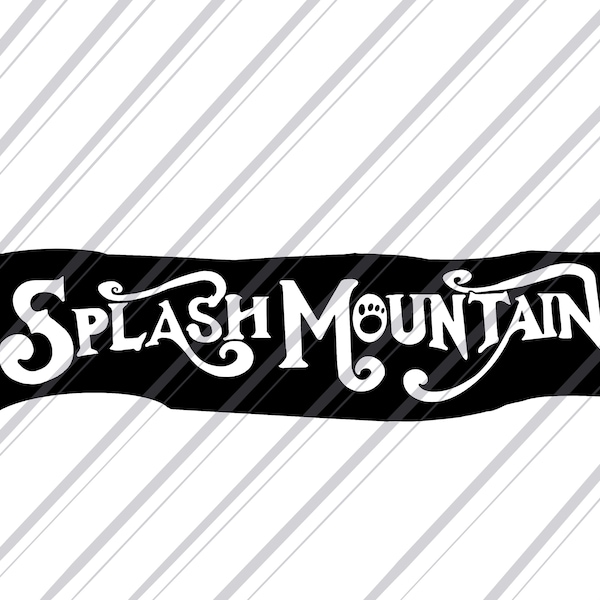 Splash Mountain Svg - Etsy