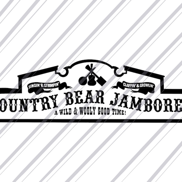 Country Bear Jamboree SVG file for Cricut