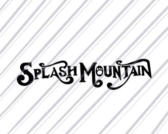 Splash Mountain Inverted SVG file for Cricut