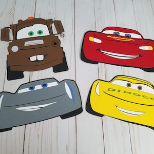 Cars Character Die cuts Lightning McQueen Jackson Storm Cruz Ramirez Tow Mater Cars Emblem