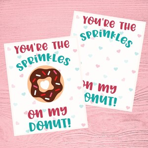Valentines Donut Cookie Card Gift Tag