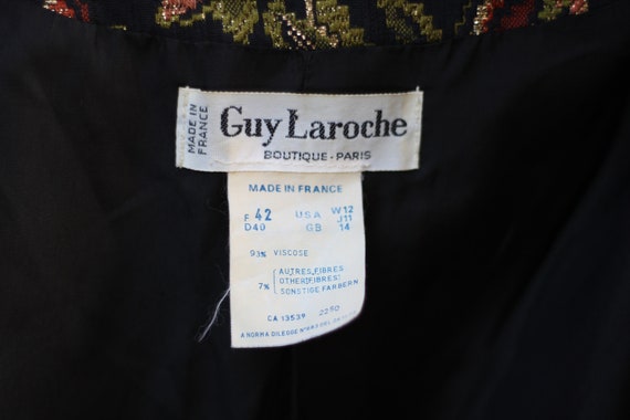 90s floral tapestry blazer Guy Laroche Boutique P… - image 10