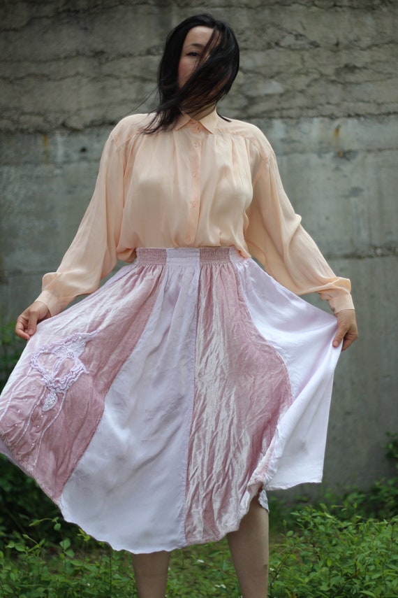 Flowy silk sales tops