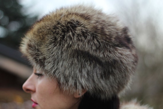 Vintage Raccoon fur hat Handmade ladies fur hat  … - image 2