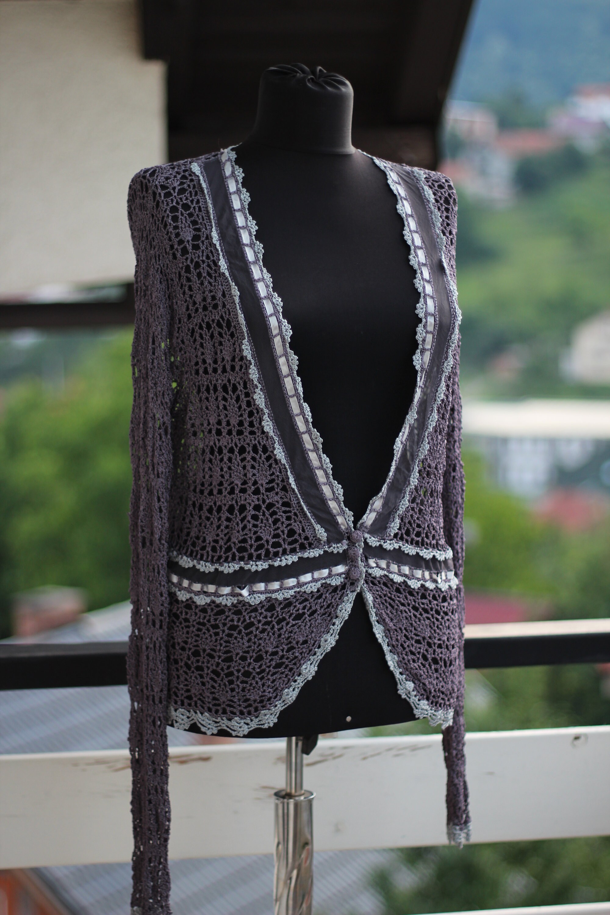 トップス vintage babouche cardigun cr Crochet Slouchy Spring Cardigan : Part 2 ( Free Pattern