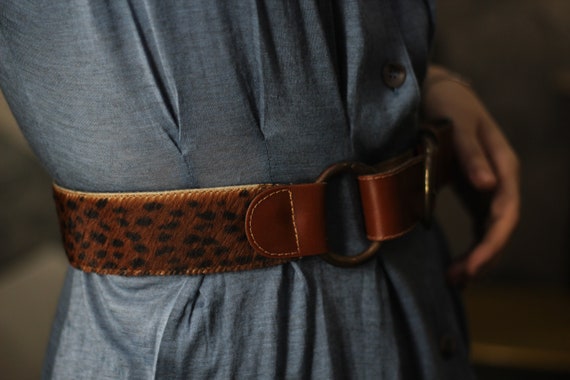 Vintage Pony Hair Leopard Print Belt High Waist Wild Cat Print - Etsy Vintage Pony Hair Leopard Print Belt High Waist Wild Cat Print - Etsy