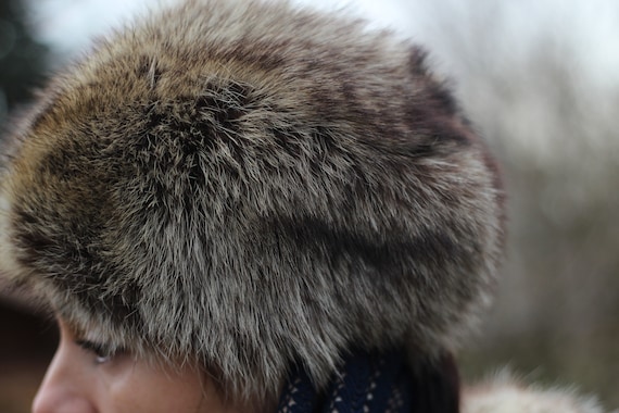 Vintage Raccoon fur hat Handmade ladies fur hat  … - image 9