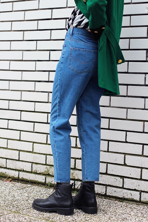 Jil Sander Denim Pants 90s Vintage High Waist Cropped Jeans - Etsy
