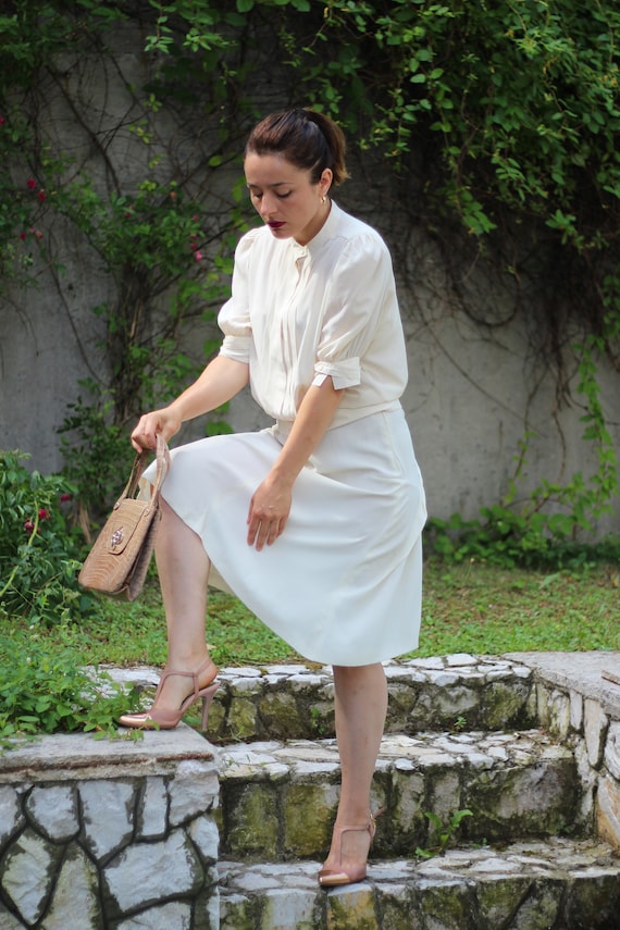 Vintage 90s Jil Sander high waist slip skirt Minim